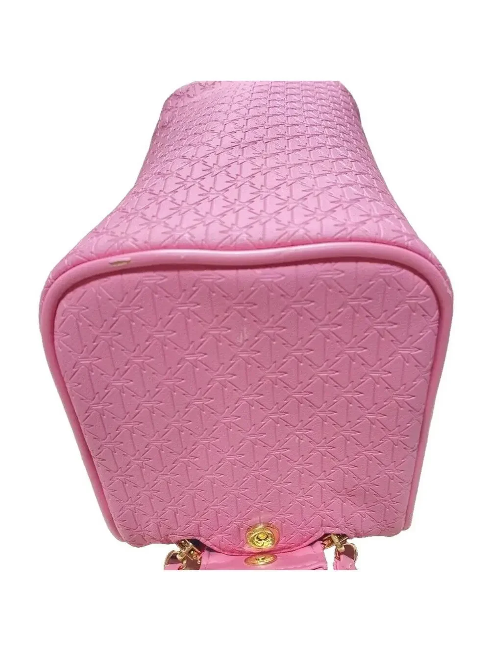 Large Pink Star Cosmetics Double Zip Makeup Bag, Pink, Big Travel Toiletry Carry